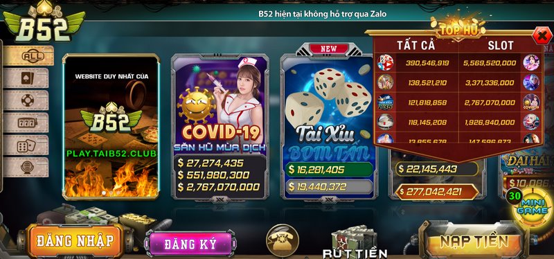 Cổng game đổi thưởng bom tấn hàng đầu - B52 Club 